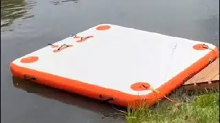 VOFiTNY Inflatable Floating Dock Swim Air Platform Island Raft Mat for Lake Pool Beach Ocean Review