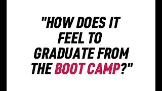 How does it feel to graduate from the Boot Camp? Finance career , Tan Sue Wen