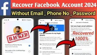 Recover Facebook account without phone number and email | recover hacked Fb id | recover lost fb id