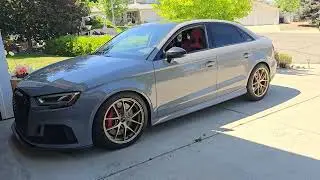 Audi RS3 with new Recaro Seats installed!