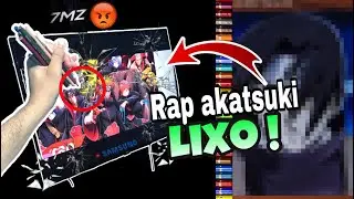 DESTRUINDO COM LÁPIS DE COR A TV SE TOCAR O RAP DA AKATSUKI - A.S Anderson