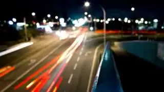 URBAN MINIMAL. Highway Noise At Night with piano music