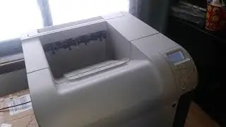 New duplexer unit on my 2009 HP LaserJet P4015n printer! 5-copy double sided printing test