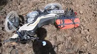 My failed Yamaha XT 250 hill climb on section 2 of the WABDR. (Dual Sport Riding)