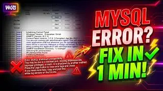 👉 MySQL Shutdown Unexpectedly? 😱 Fix XAMPP Error in 1 Minute!