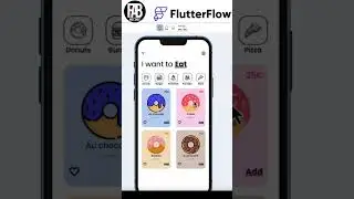FlutterFlow FastFood Tutorial UI,  