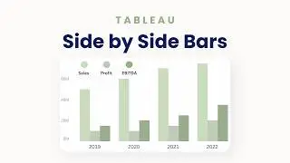 Grouped Side By Side Bar Chart in Tableau Without Splitting Axes