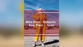 Billie Eilish - Bellyache - Easy Piano Tutorial