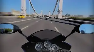 Улицы Москвы на мотоцикле