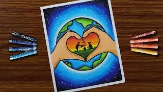 How to draw world environment day drawing / World Environment Day Drawing / Save Environment Drawing