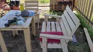 Деревянная мебель для терассы или веранды своими руками!!!