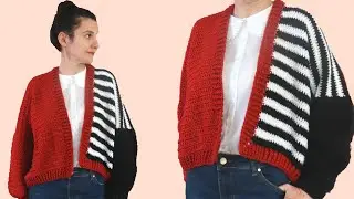 Crochet Oversized Cardigan Tutorial For Beginners