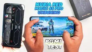 ZTE Nubia Red Magic 6s Pro Unboxing and BGMI Test 🔥720hz + SD888 Plus 🔥 internal Gaming RGB Fan 🧿