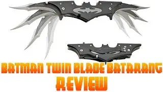 Batman Dark Knight Twin Blade Batarang Pocket Knife Review