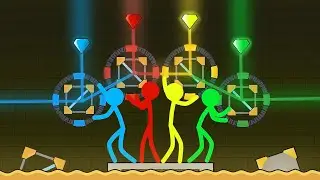 Stickman Animation - BEST MOMENTS COMPILATION - (Escape Light Temple)