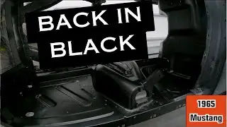 Engine Compartment Matte Black Paint