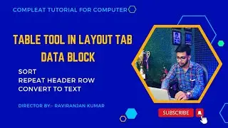 How to Use MS Word Table tool in Layout Tab | All option Explain Of Table tool | Hindi