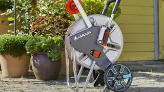 Металлическая катушка со шлангом Gardena AquaRoll M Easy