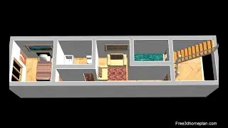 10x50 Small House design Plan II 10x50 Ghar Ka Naksha II 500 ft house plan II 10 By 50 House Design