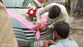 Wedding Car Simple decoration Ideas with flowers and Leaf @techcritical8110