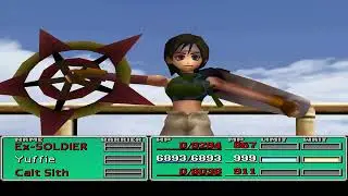 Final Fantasy VII - Yuffie vs Ultimate Weapon (Damage Overflow)