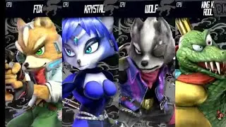Fox Vs Krystal Vs Wolf Vs King K Rool - Requested Smash Battle