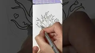 Doodle Therapy: Relax & Draw a Happy Little Tree 🍃 #doodlebuddies #cutedraws #drawing #shorts