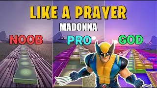 Madonna - Like A Prayer - Noob vs Pro vs God (Fortnite Music Blocks)