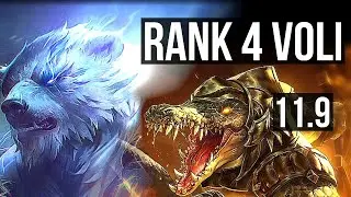 VOLIBEAR vs RENEKTON (TOP) | 8/0/3, Rank 4 Voli, Legendary, Rank 28 | KR Challenger | v11.9