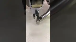 leather punching perforation machine testing in richpeace factory