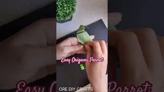 Easy Origami Parrot Tutorial - How to make paper animals - DIY 