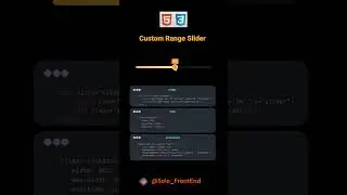 Custom Range Slider  