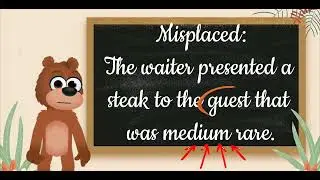 Misplaced and Dangling Modifiers - Animation Guide