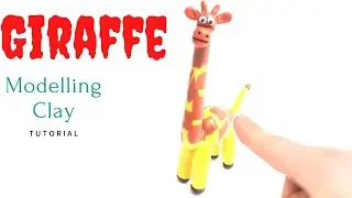 Giraffe - How to make with Clay , Tutorial #giraffe #vuqart #clayart