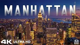 Manhattan 4K 🌃 New York City at Night, Times Square & Iconic Skyline