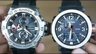 CASIO G-SHOCK G-STEEL GST-B100-1A VS PROTREK PRG-600-1D