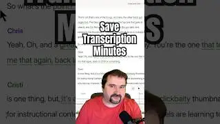 Descript Underlord Save Transcription Minutes | Tip 058 #descript #underlord
