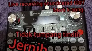 REVIEW K-song live recordING SOUNDCARD MIRIP V8 suara jernih tidak tumpang tindih