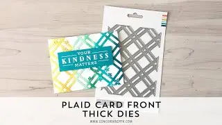 Plaid Ink Blending card