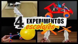 4️⃣ Experimentos 🧪escolares para escuelas primarias y secundarias - proyectos caseros y de ciencia.