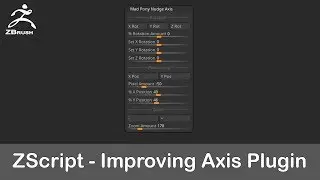 Zbrush ZScript - Improving our Nudge Axis Plugin