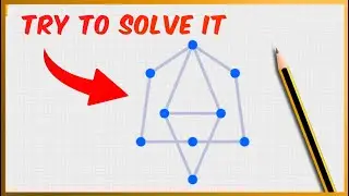 Solve This Line Puzzle Without Lifting Your Pencil 🧠 [DIFFICULT BRAIN GAME]