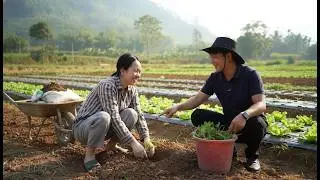 Sung Thuong & CEO Minh Build a Green Farm by Growing Fresh Vegetables 🌱