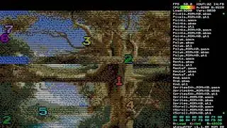 Split Screen Vertical Scrolling Sprites on the Gigatron TTL using gtBASIC, (ROMvX0)