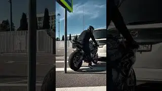 Не могу выехать на мотоцикле из за столба 🤔