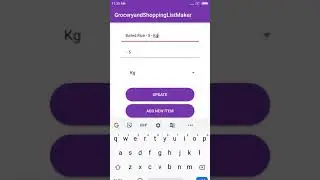 GroceryandShoppingListMaker android app