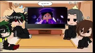 My first reaction video !||Past bullies react to izuku as purple girl||villain deku
