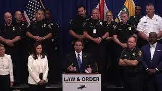 News conference: Governor DeSantis Highlights Florida’s Law and Order Priorities (August 28, 2024)