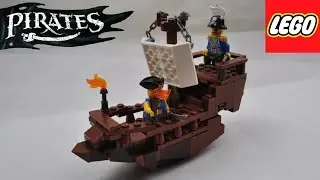 LEGO PIRATE SHIP-HOW2Make-Lego Simple Pirate Ship MOC