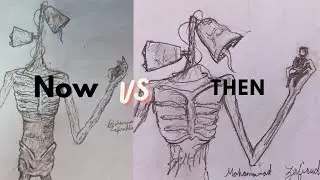 Retrying the Most Viewed Sirenhead Drawing- Then vs Now